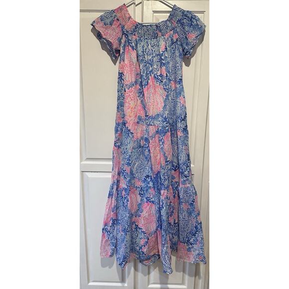 Lilly Pulitzer Dezi Maxi Dress Sway With Me Size Small Rare Euc Resort Coastal - Picture 6 of 14